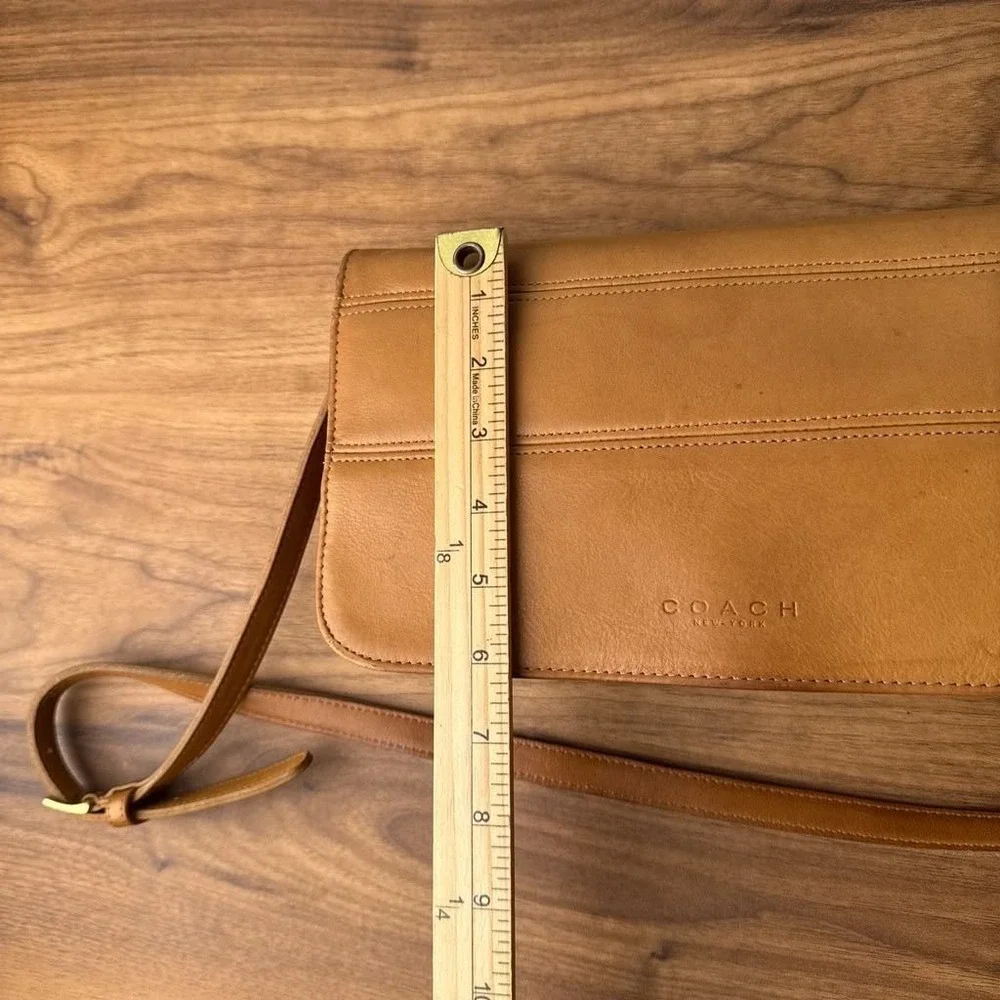 Coach Vintage Tribeca Convertible Clutch Crossbody Bag Tan M7D-9091 Made in USA